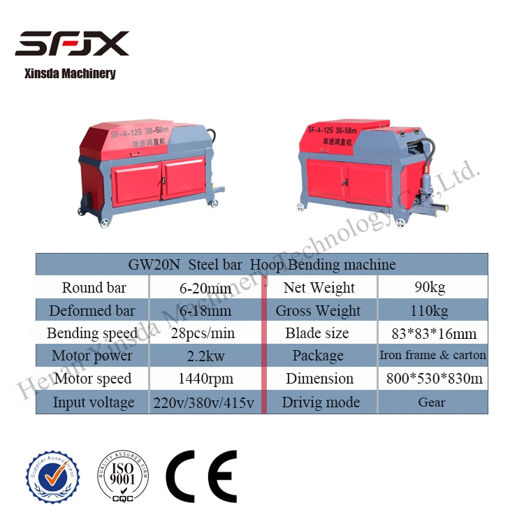 Horizontal Rebar Straightening Machine for Steel Bar