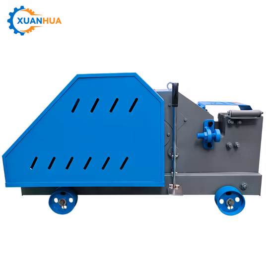 Automatisierte Bewehrungsschneidemaschine zerteilt elektrische kleine flache Stahlstangenschneidemaschine